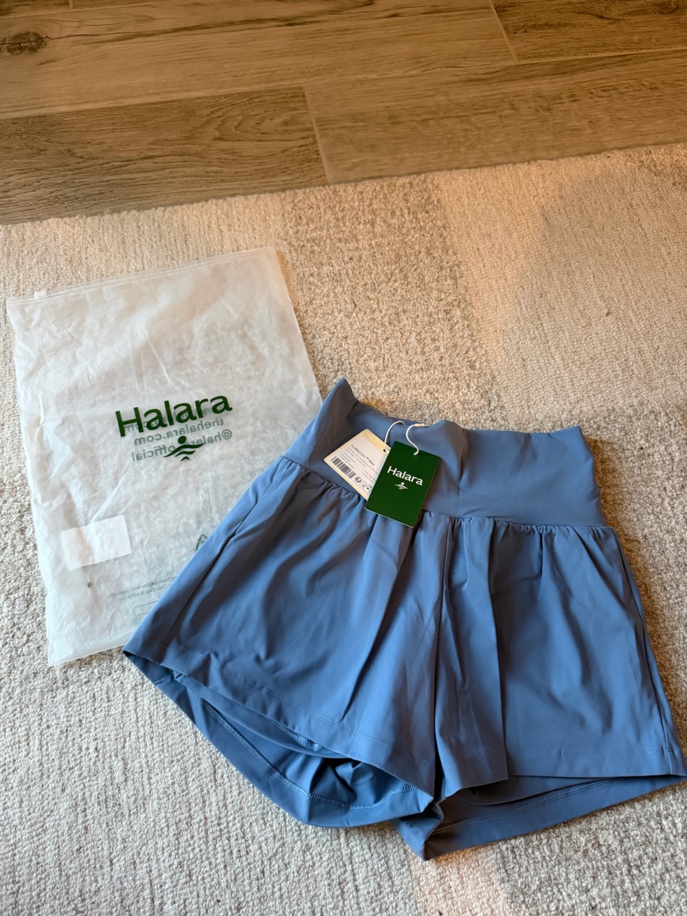 NEW WITH TAGS HALARA Blue Women's Active Shorts